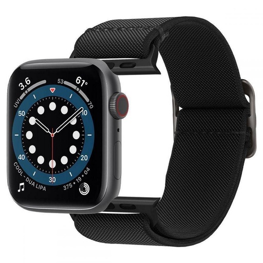 Apple Watch Series 1/2/3/4/5/6(42/44mm) Spigen fit lite Riemen, schwarz