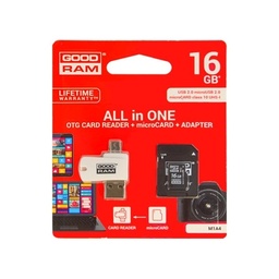 Goodram microSDHC + adapter + OTG Leser 16GB class10 Speicherkarte