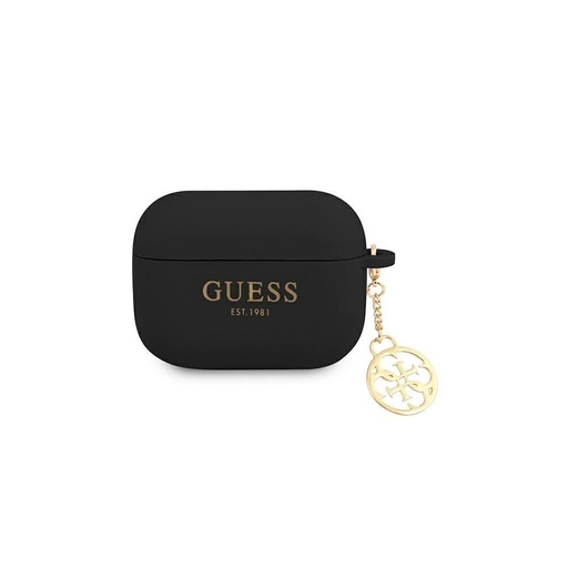AirPods Pro Guess 4G Charms Hülle (Schwarz) - GUAPLSC4EK