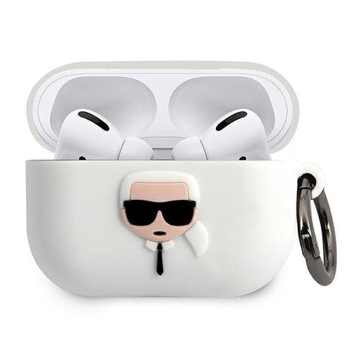 Apple AirPods Pro Karl Lagerfeld Karl Head pro Hülle (Weiß) – KLACAPSILGLWH
