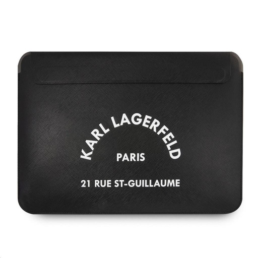 Apple MacBook Air/Pro Karl Lagerfeld RSG Logo Sleeve Hülle (Schwarz) – KLCS133RSGSFBK