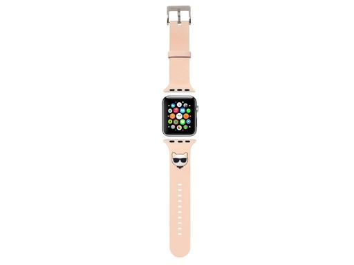 Apple Watch 38/40mm (Rosa) Karl Lagerfeld Choupette Head Riemen - KLAWMSLCP