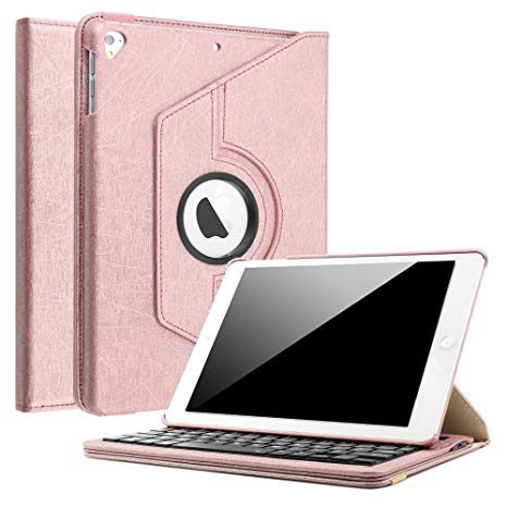 Apple iPad Air 2017/ 2018 drehbar tablet Hülle (Rosegold)