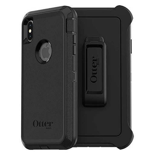 Apple iPhone XS Max Otterbox defender stoßfest Backcover, (Schwarz)
