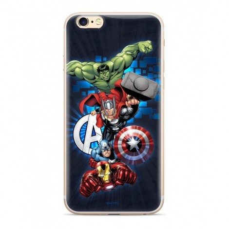 Apple iPhone 13 Marvel Avengers 001 silicone Backcover (Blau)
