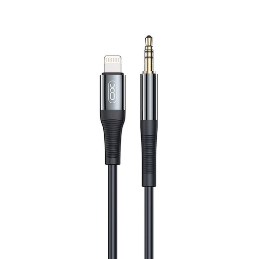 XO NB-R193A Lightning audio adapter (Schwarz) – 3.5 mm–Lightning, 1 m