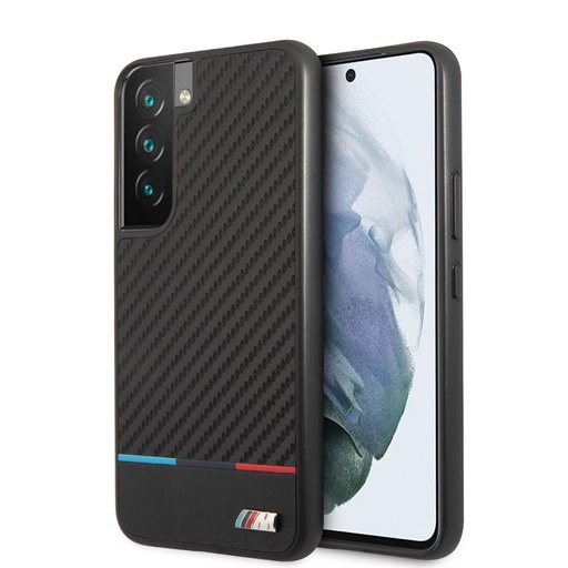 Samsung Galaxy S22 AMG Leder Backcover (Schwarz) - AMHCS22SGSEBK
