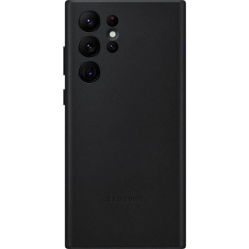 Samsung Galaxy S22 Ultra leather cover Original- Backcover, schwarz - EF-VS908LBE