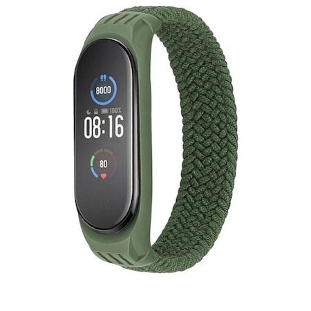 Xiaomi Mi Band 5/6/6NFC Tech Protect Loop textil Riemen, grün