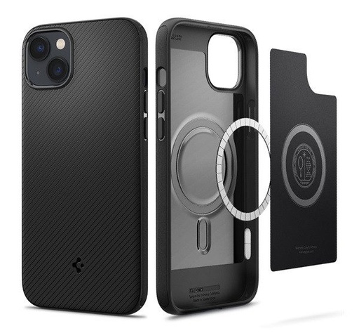 Apple iPhone 14 Pro Spigen Mag Armor Premium Backcover (Schwarz)