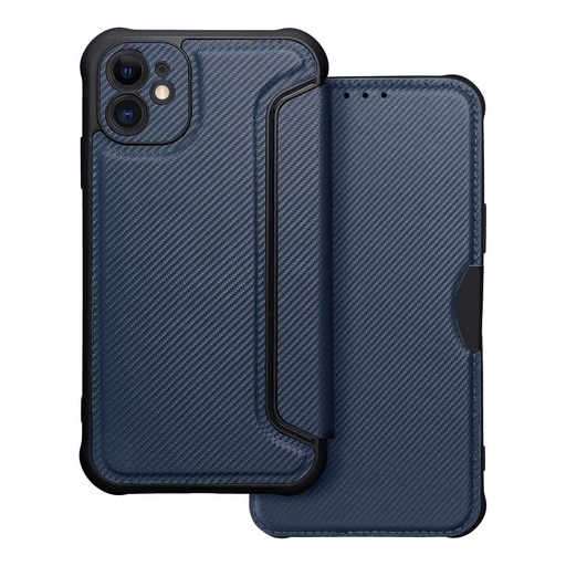 Apple iPhone 11 Razor magnetisch stoßfest Klapphülle (Blau)