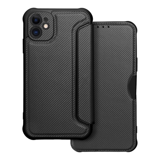 Apple iPhone 11 Razor magnetisch stoßfest Klapphülle (Schwarz)