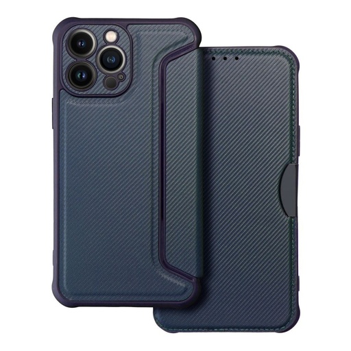 Apple iPhone 14 Pro Razor magnetisch stoßfest Klapphülle (Blau)