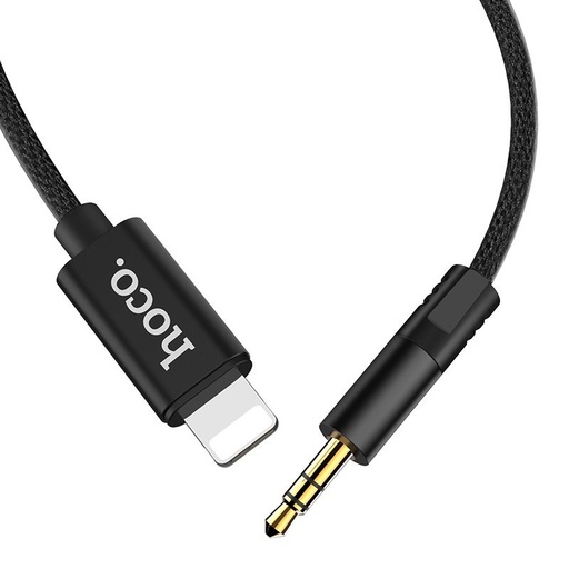 Hoco UPA13 AUX lightning Kabel, schwarz