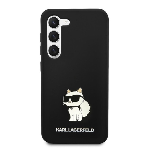 Samsung Galaxy S23+ Schwarz Karl Lagerfeld Liquid Silicone Choupette NFT Hülle (Schwarz) – KLHCS23MSNCHBCK