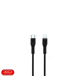XO NBQ231A Rock Series USB-C–Lightning Datenkabel (Schwarz) – 27W
