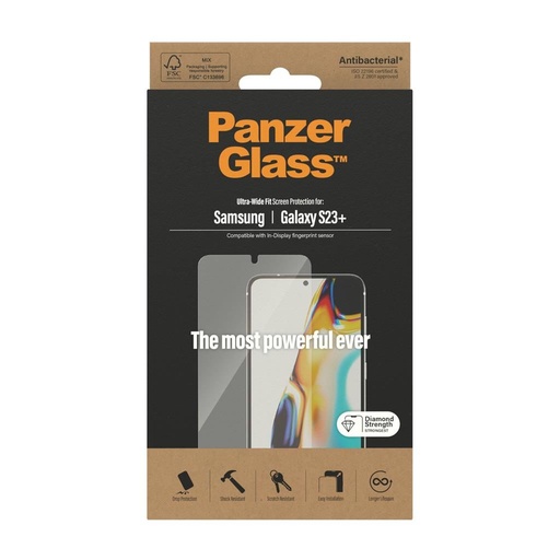 Samsung Galaxy S23 Plus PanzerGlass ultra wide fit Premium Panzerglas transparent