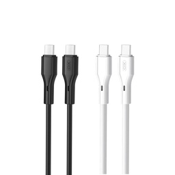 XO NBQ231B Rock Series USB-C–USB-C Datenkabel (Schwarz) – 60W