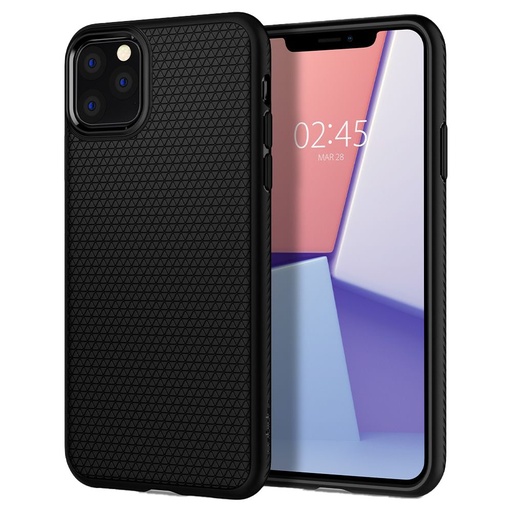 Apple iPhone 11 Pro Max Spigen liquid air Premium Backcover (Schwarz)