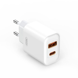 XO CE12 PD 20W Schnellladegerät (Weiß) – USB-C 20W + USB-A 18W