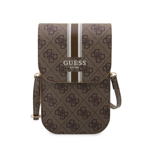 Guess 4G Printed Stripe Phone Bag (Braun) - GUWBP4RPSW