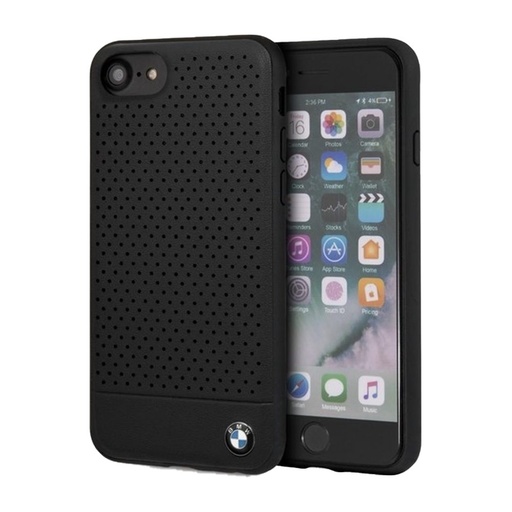 Apple iPhone 7/8/SE 2 BMW Signature Perforiert Hülle (Schwarz) - BMHCI8PEBOBK