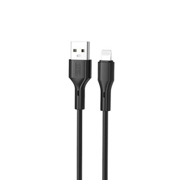 XO NB230 Lightning Datenkabel (Schwarz) – Rock Series, 2.4A